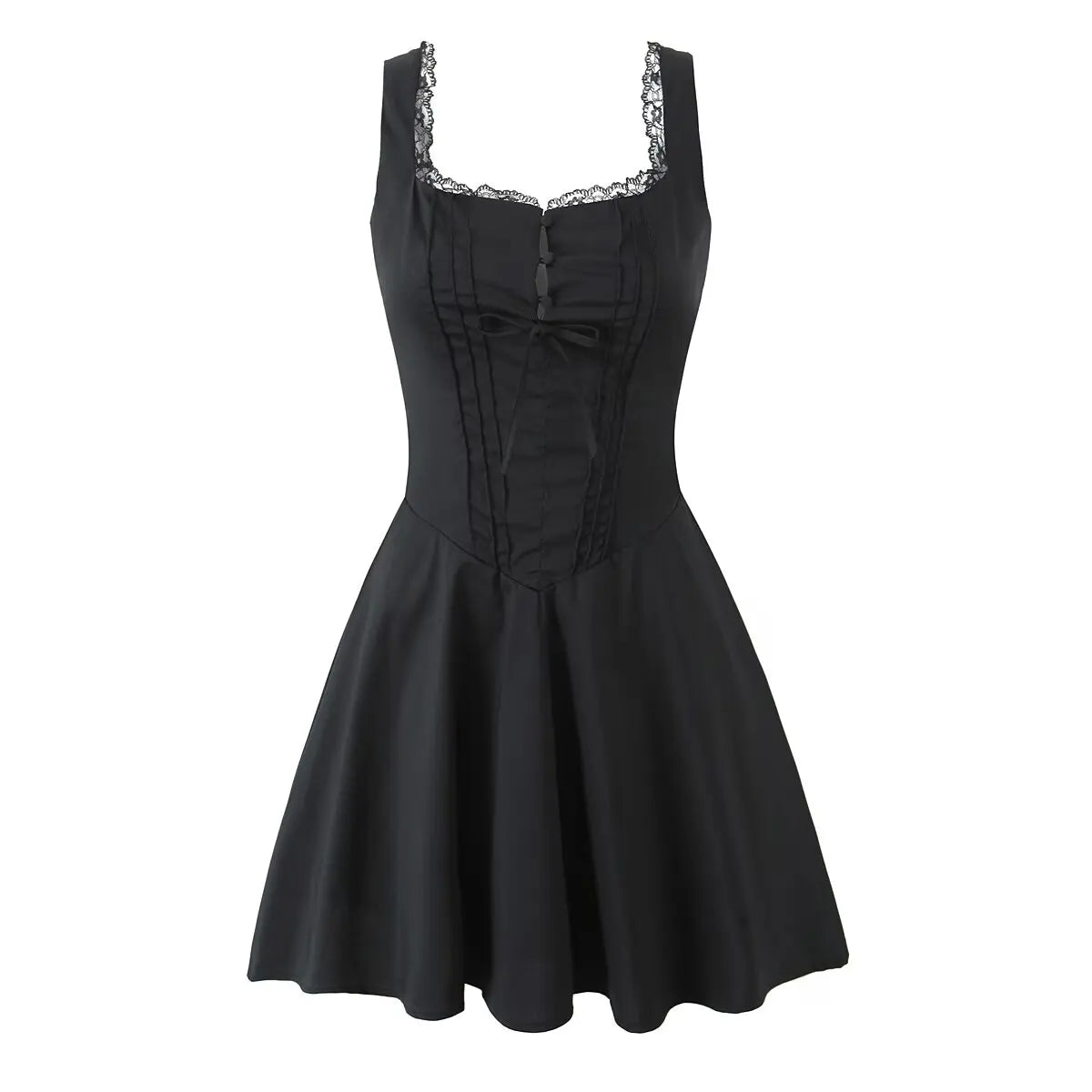 New 2025 Women Blue Elegant Party Mini Dresses Sexy Sleeveless Low Waist A-Line Summer Dress Lace up Back Robe